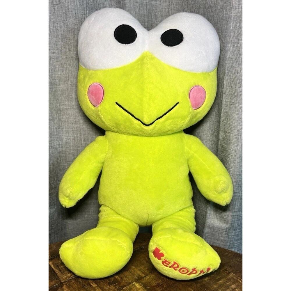 Keroppi Build A Bear Workshop 2023 Sanrio 17" Frog Plush Hello Kitty & Friends